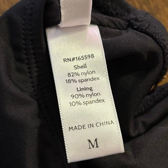 Andie Swim Women’s Medium One Piece Bathing Suit One Shoulder Nantucket Black - Picture 10 of 16